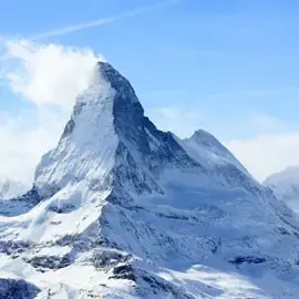 Airplane Alpine sightseeing flight Matterhorn